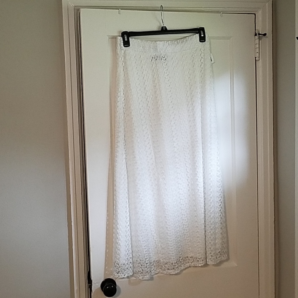 White skirt